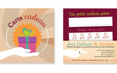 CARTE CADEAU Aux Couleurs de Fanchon