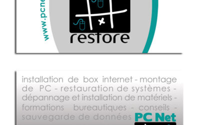 CARTE DE VISITE « luxe » PC Net Restore